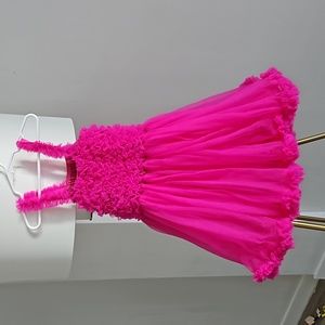 Vivid pink Tutu girl dress.